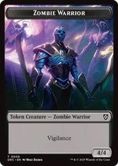 Zombie Warrior // Zombie (0003) Double-Sided Token